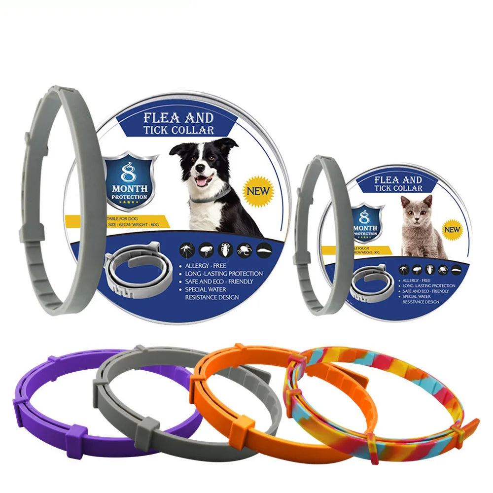 Adjustable Flea and Tick Collar – 8-Month Protection