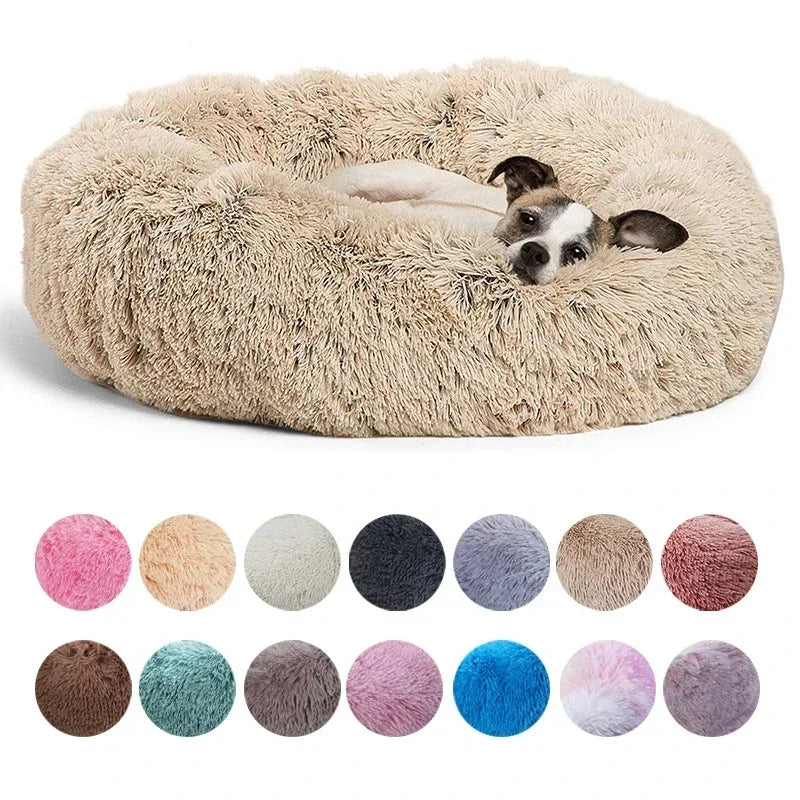 CozyNest Plush Round Pet Bed