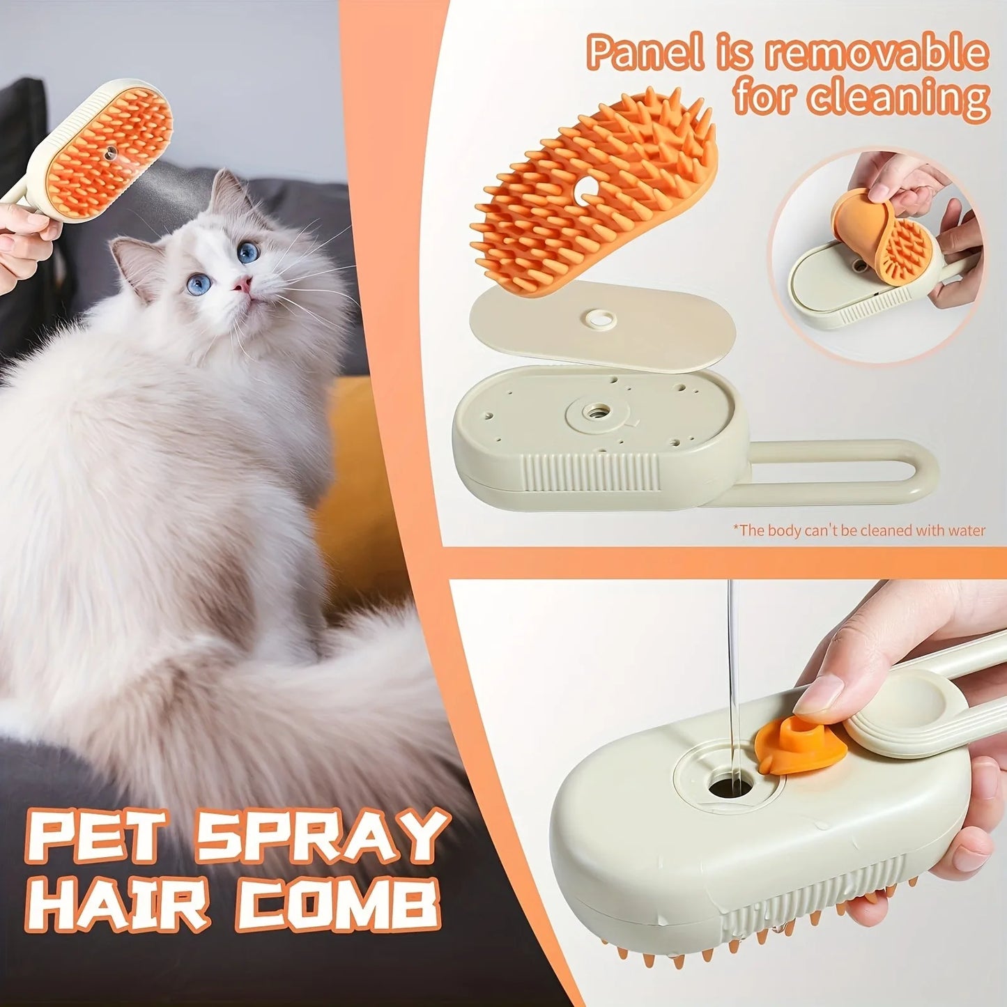 Purrfect Groomer 3-in-1 Cat Brush