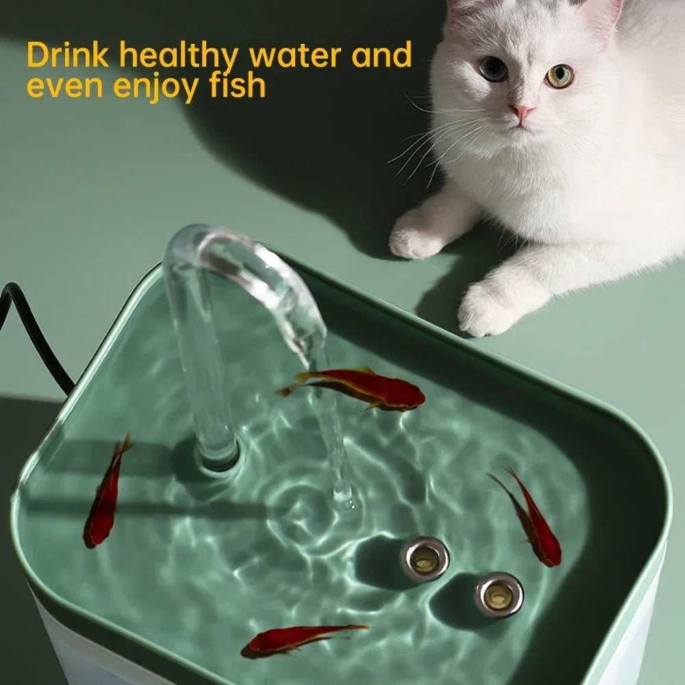 Ultra-Quiet Cat Water Fountain Filter Smart Automatic 1.5L