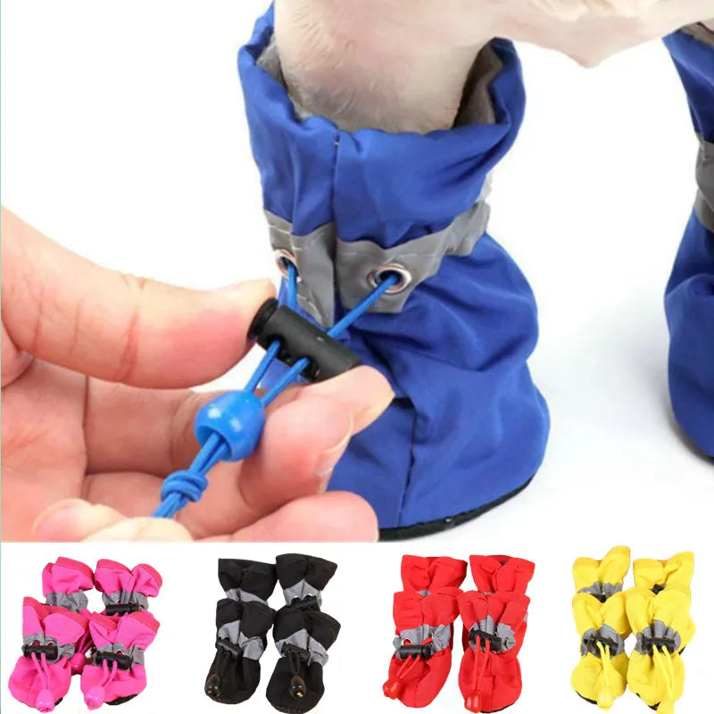 4-Piece Waterproof Dog Shoe Set – Ultimate Paw Protection