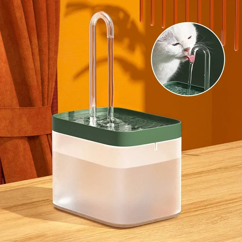 Ultra-Quiet Cat Water Fountain Filter Smart Automatic 1.5L