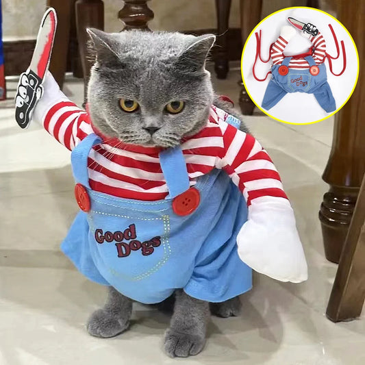 Holapet Pet Halloween Cosplay Costume for Cats and Small Dogs